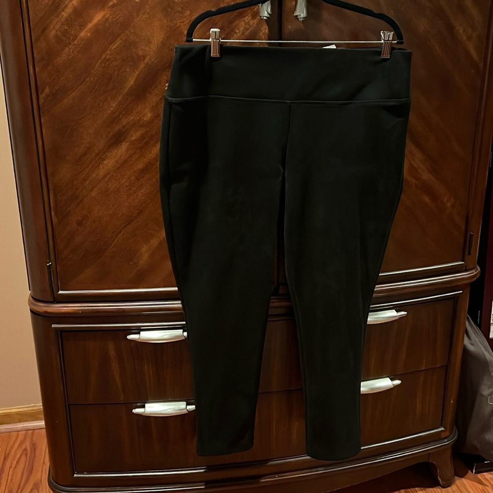 NWT Women Ponte Suede esque  pants